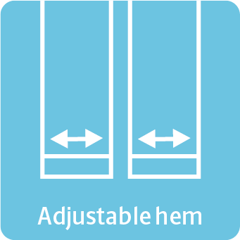 Adjustable hem trousers