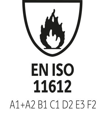 EN ISO 11612 - A1, A2 B1 C1 D2 E3 F2