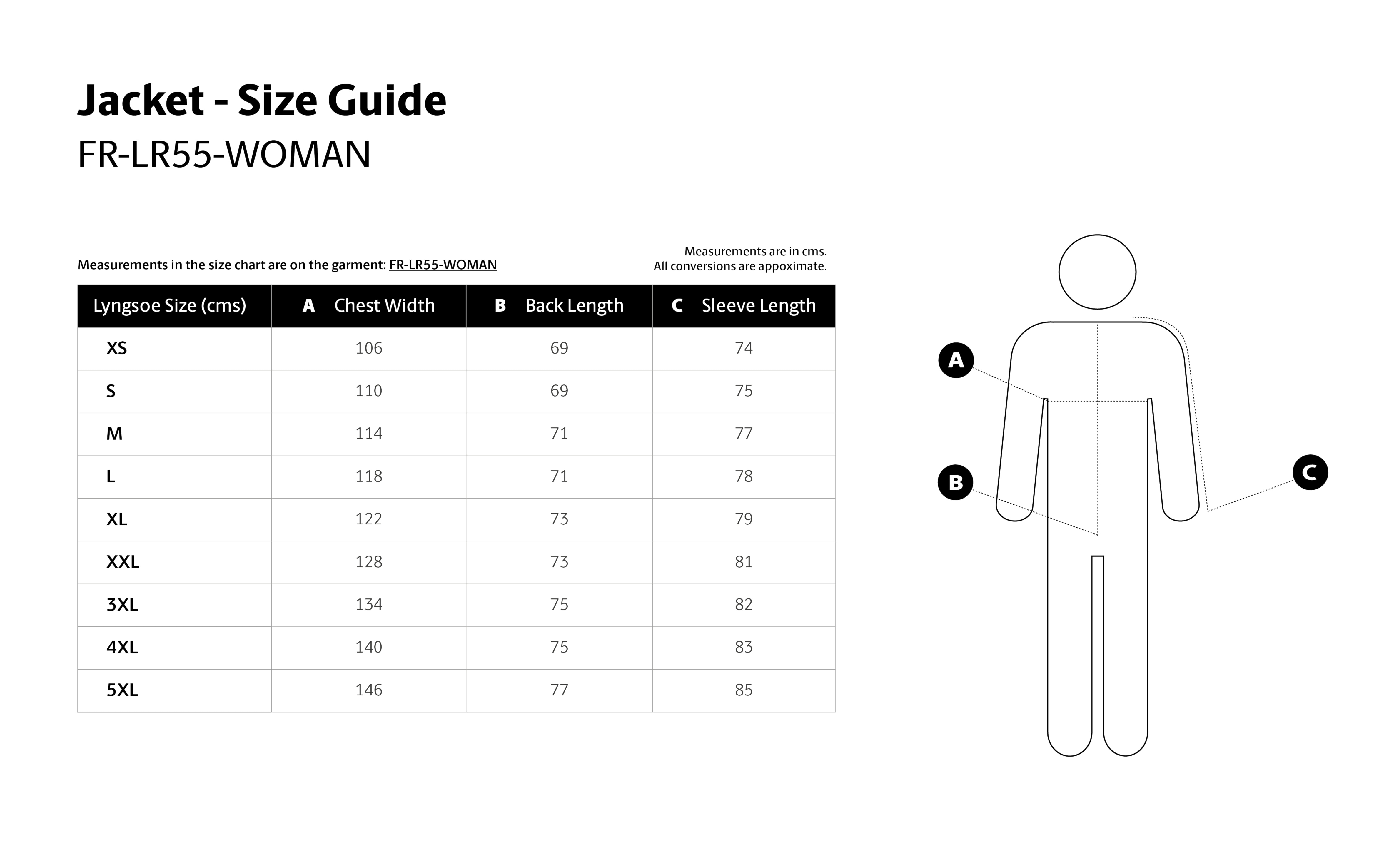 Størrelsesguide
