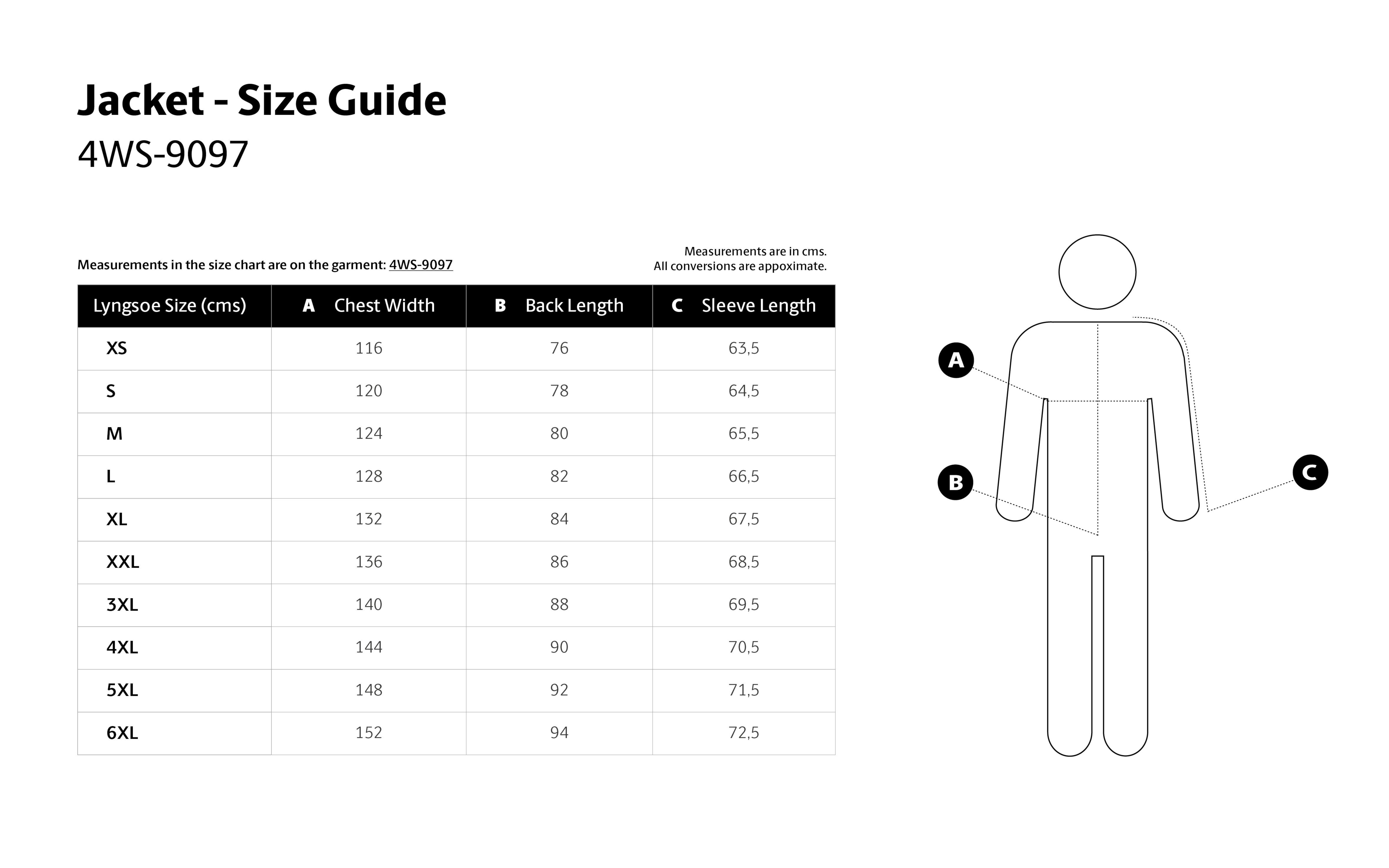 Størrelsesguide