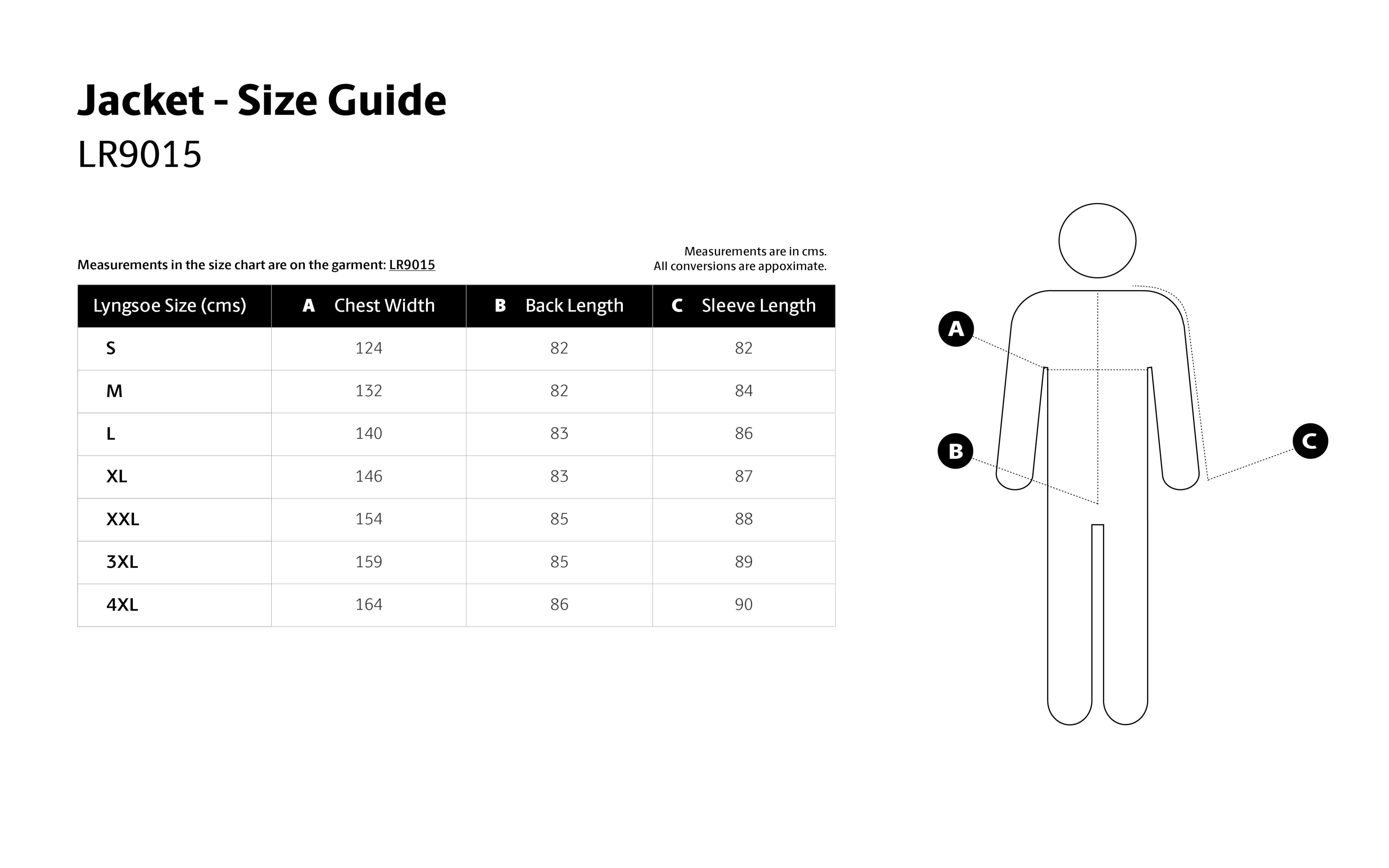 Størrelsesguide